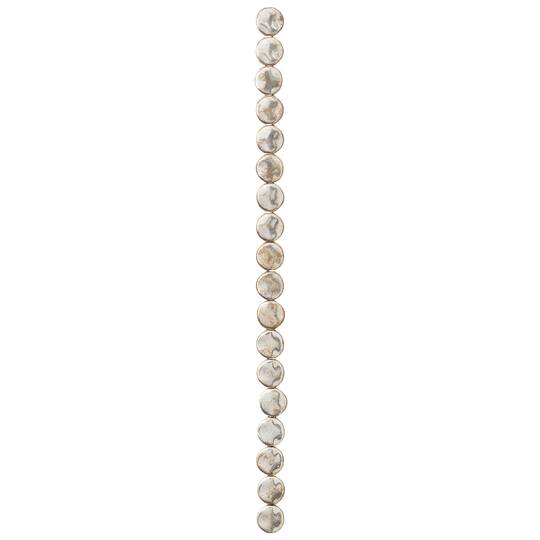 12 Pack: Sterling Silver-Plated Lentil Beads, 10mm by Bead Landing™